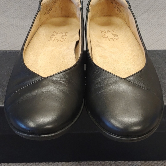 Naturalizer Fiona Leather Slip-on Flat Black-7 - Picture 6 of 11